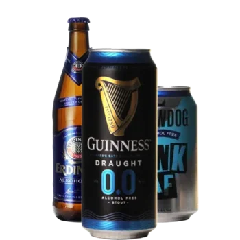 Selectie van alcoholvrij bieren uit ons assortiment