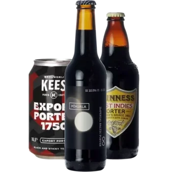 Selectie van porter bieren uit ons assortiment