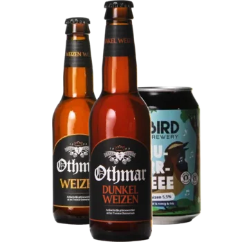 Selectie van weizen bieren uit ons assortiment