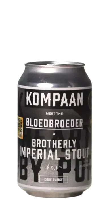 Kompaan Bloedbroeder Blik 33 Stout Bier kopen