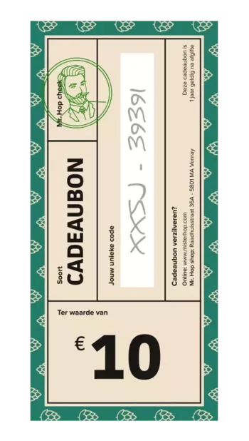 Cadeaubon €10 Bier kopen