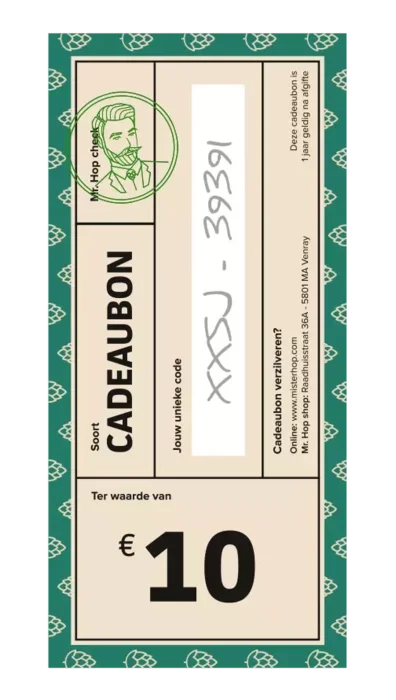 Cadeaubon €10 Bier kopen