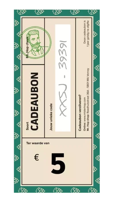 Cadeaubon €5 Bier kopen