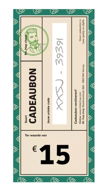 Cadeaubon €15 Bier kopen