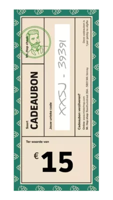 Cadeaubon €15 Bier kopen