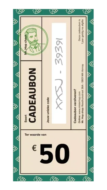 Cadeaubon €50 Bier kopen
