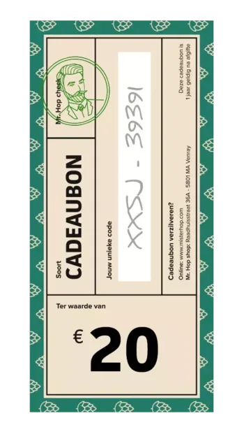 Cadeaubon €20 Bier kopen