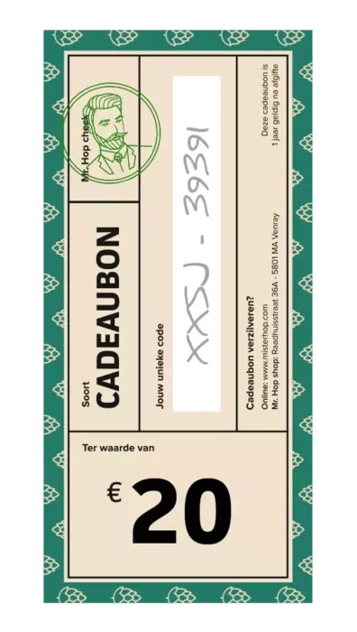 Cadeaubon €20 Bier kopen