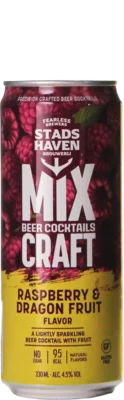Stadshaven Mix Craft Raspberry & Dragonfruit 33 Mixdrank Bier kopen