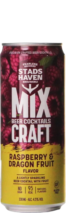 Stadshaven Mix Craft Raspberry & Dragonfruit 33 Mixdrank Bier kopen