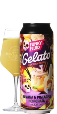 Funky Fluid Gelato: Bananas Pineapple Horchata